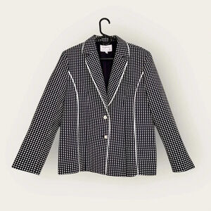 Ingenuity by Franco’s white and blue Blazer size 14